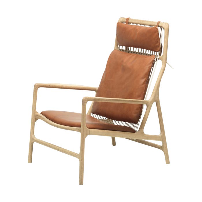 Dedo lounge chair - fauteuil dakar leather whisky 2732