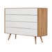 Ena drawer 120 - 4 drawers houten ladekast naturel - 120 x 90 cm