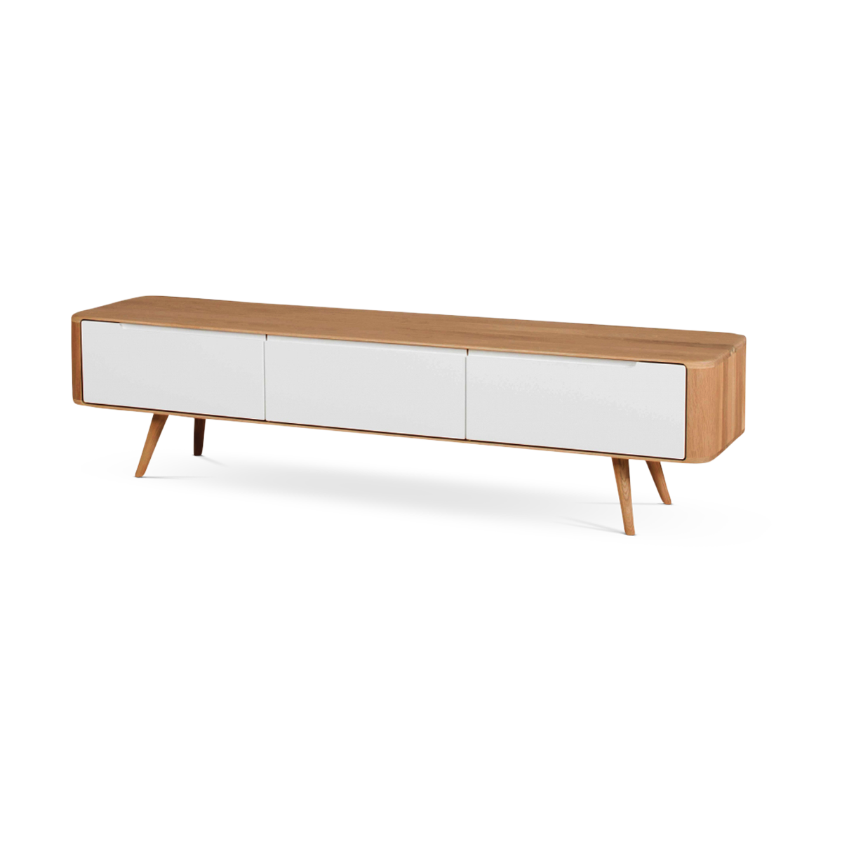 Ena lowboard houten tv meubel naturel - 180 x 55 cm