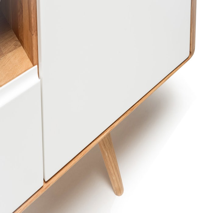 Ena lowboard houten tv meubel naturel - 180 x 55 cm - dressoir - retro - Loca - tv sideboard