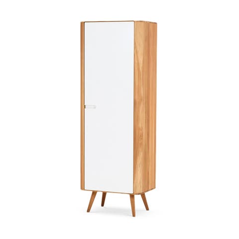 Ena cabinet houten opbergkast naturel - 60 x 170 cm