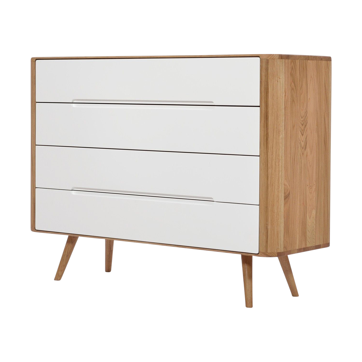 Ena drawer 120 - 4 drawers houten ladekast naturel - 120 x 90 cm