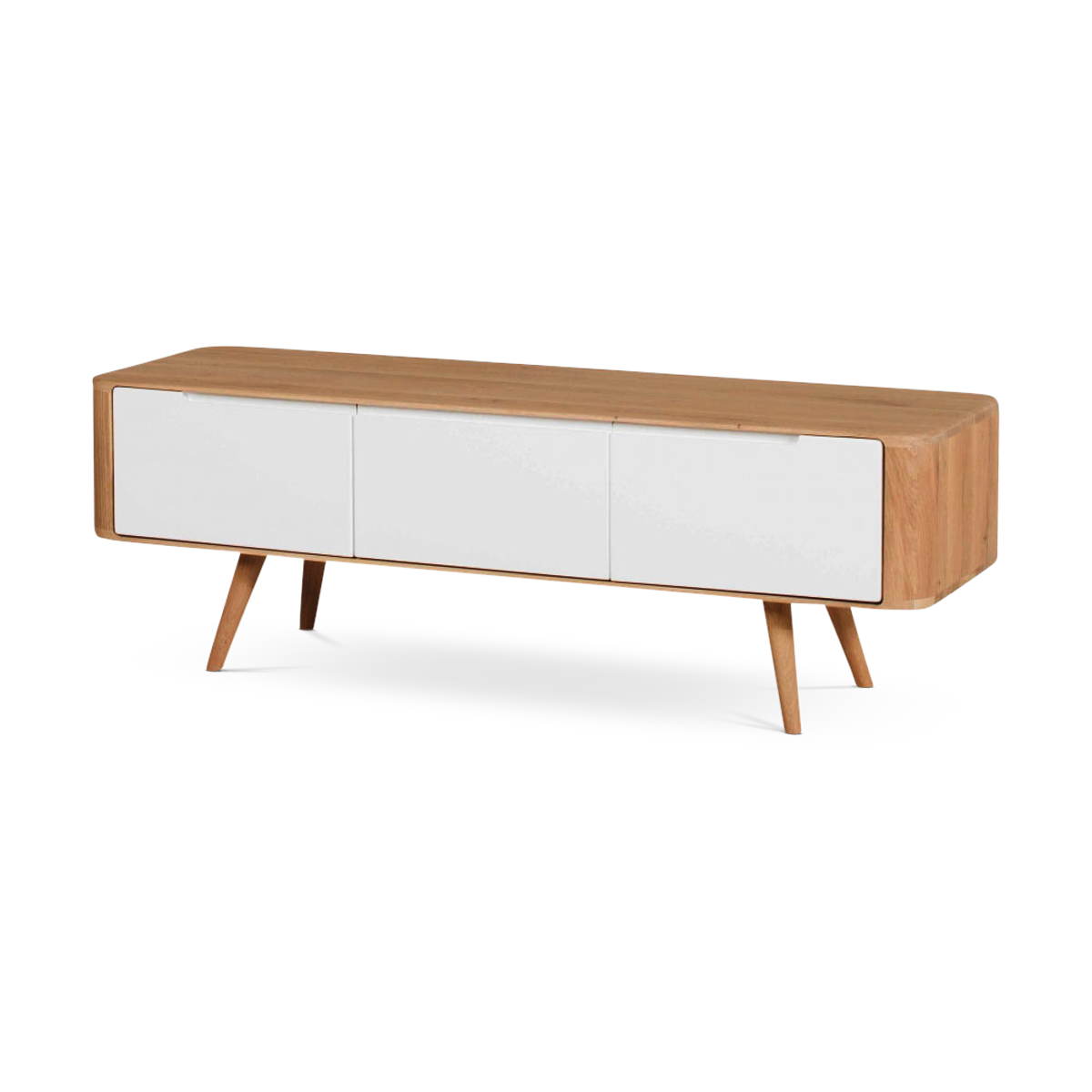 Ena lowboard houten tv meubel naturel - 135 x 42 cm