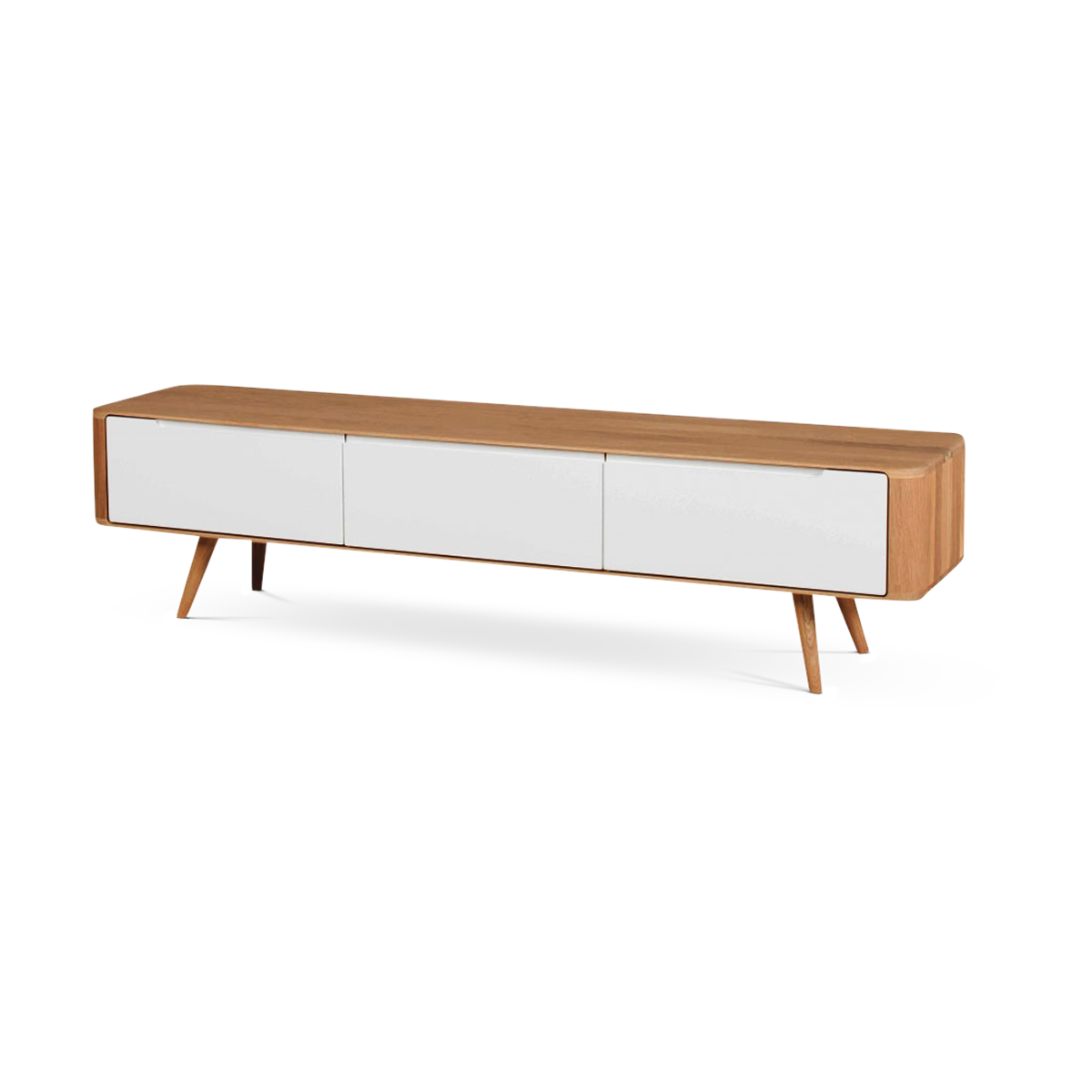 Ena lowboard houten tv meubel naturel - 180 x 42 cm