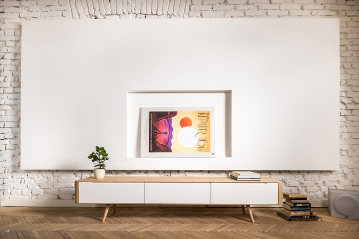 Ena lowboard houten tv meubel whitewash - 225 x 55 cm - tv sideboard - hardwax oil white - dressoir
