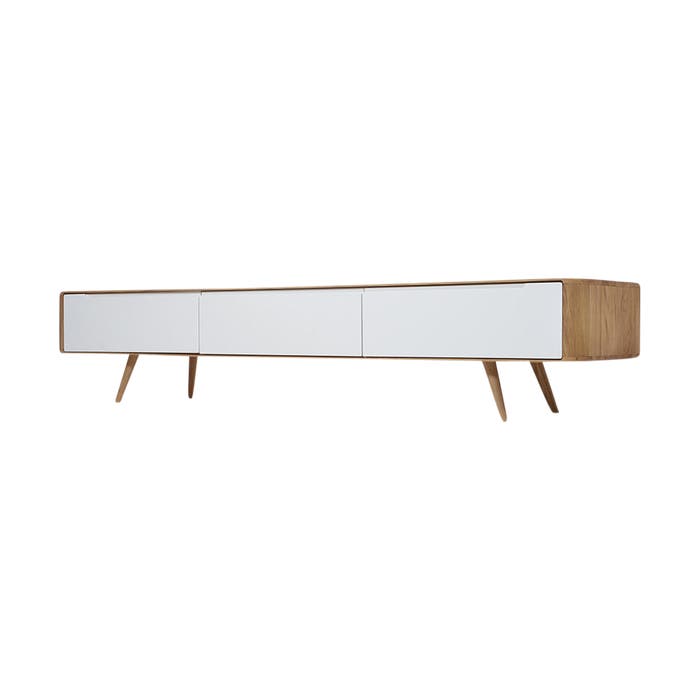 Ena lowboard houten tv meubel naturel - 225 x 55 cm