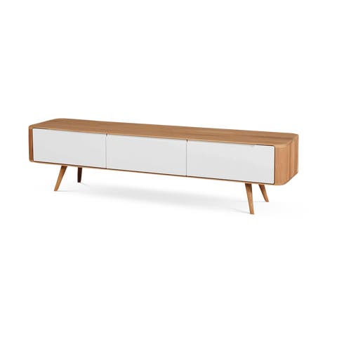 Ena lowboard houten tv meubel naturel - 180 x 55 cm