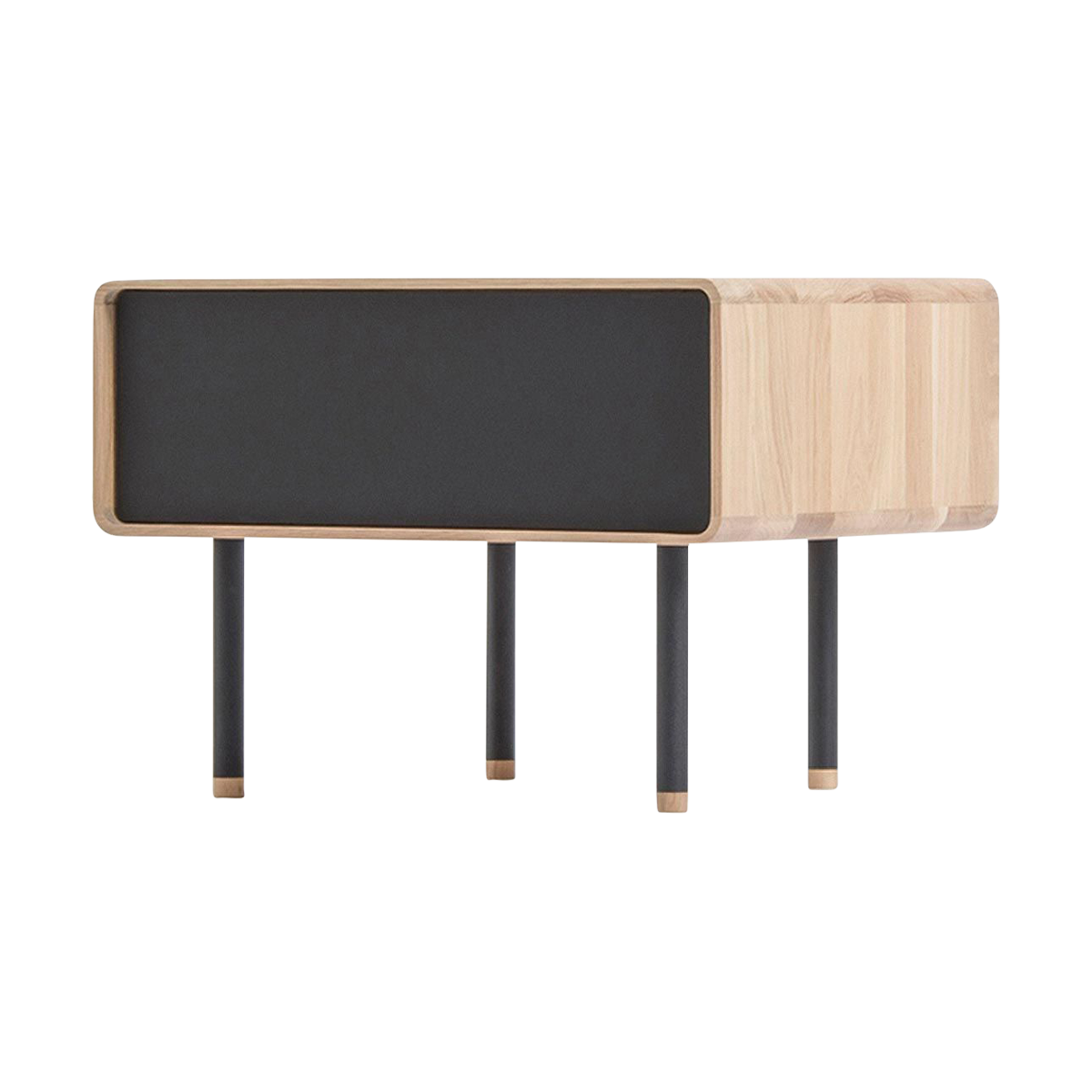 Fina nightstand houten nachtkastje whitewash