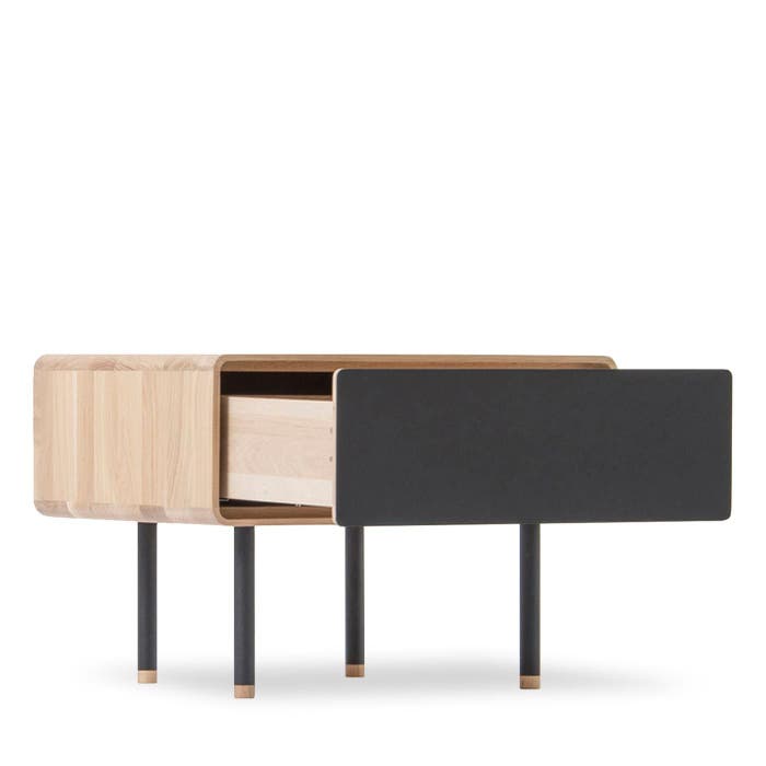 Fina nightstand houten nachtkastje whitewash - scandinavisch - design