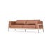 Fawn sofa 3 seater bank dakar leather whisky 2732 - 210 cm