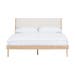 Fawn bed deep frame - Houten bed whitewash met cotton webbing white 2001 - 180 x 200