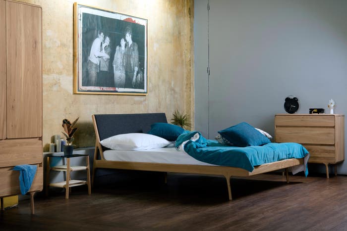Fawn wardrobe houten kledingkast naturel - 200 x 90 cm - kledingkast - scandinavisch