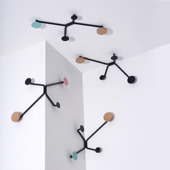 Hook coat rack outer corners - wandkapstok green  - mint groene - retro