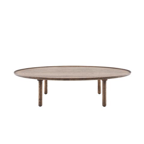Mu coffee table houten salontafel donker eiken - 120 x 65 cm
