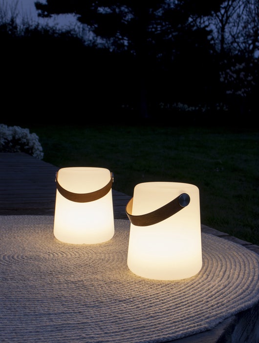 Huub tuin tafellamp kunststof - wit - voor buiten - modern - staand - led verlichting