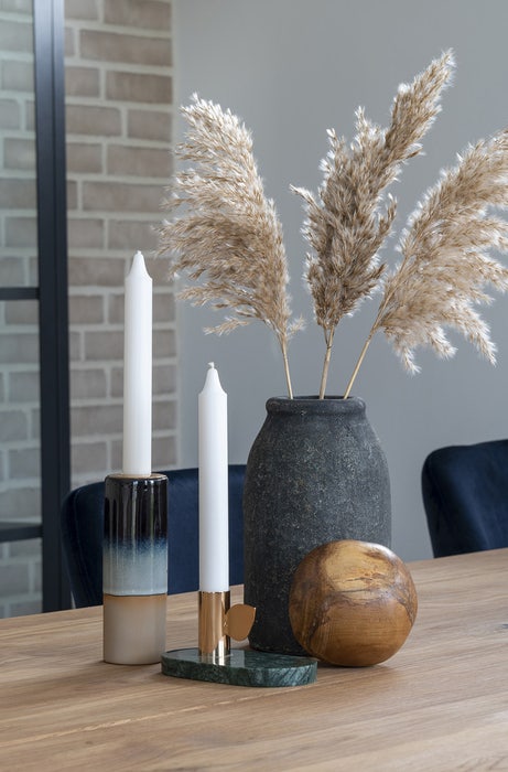 Valery vaas keramiek - set van 3 - donkergrijs - vazen - antraciet - aardewerk - rustiek