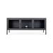 Ellis metalen tv meubel zwart - 130 x 40 cm