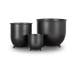 Riek bloempotten zwart - Set van 3