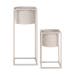 Finnley staande bloempot beige - set van 2