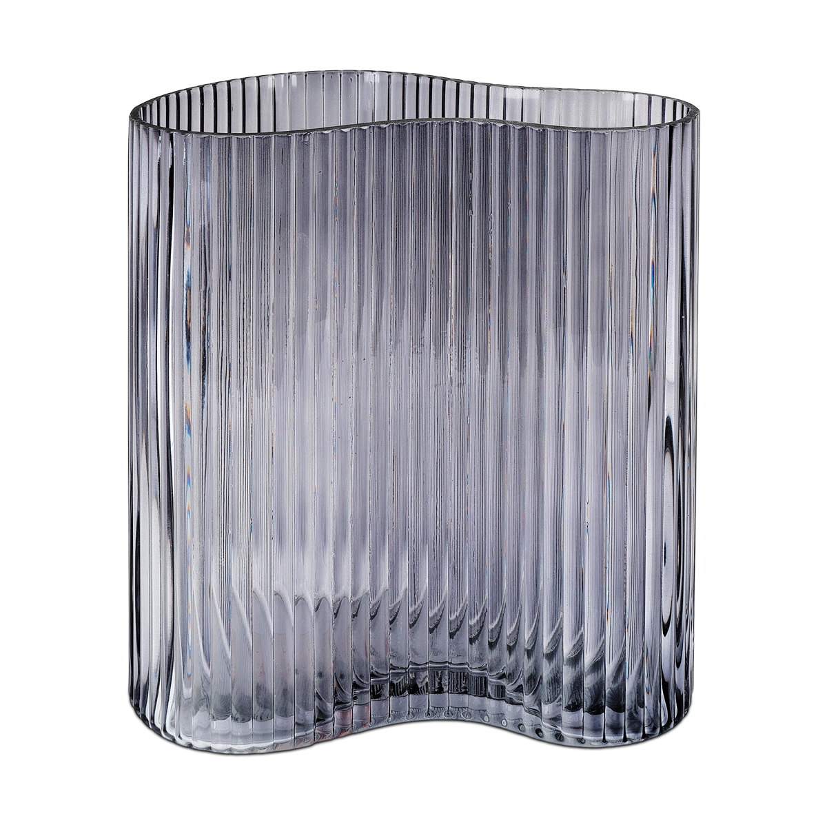 Loes glazen vaas rookglas - 19 x 20 cm 