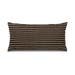 Striped sierkussen zwart en beige - 30 x 60 cm