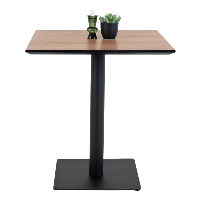 Kiko vierkante eettafel - 70 x 70 cm - eetkamertafel - keukentafel - kleine - industrieel - horeca tafel - eettafel voor kleine ruimte