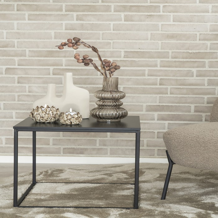 Fie vaas keramiek zand  - aardewerk - beige - gebroken wit