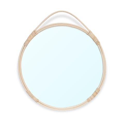 Lux ronde rattan spiegel - 50 cm