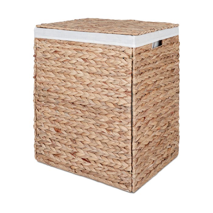 Jet waterhyacint wasmand - 43 x 32 cm