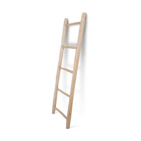 Thea teak houten ladder - 150 x 50 cm