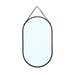 Sarah ovale wandspiegel zwart - 35 x 60 cm
