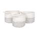 Sascha katoenen manden wit - set van 3