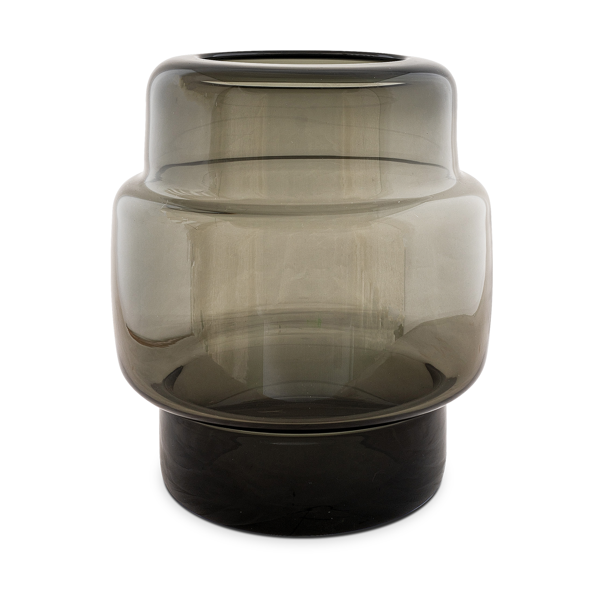 Elaine glazen vaas zwart - Ø21 x 24 cm