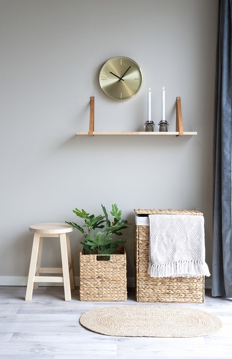 Milou jute deurmat naturel - 80 x 50 cm - kleed - vloerkleed - woonkamer - grijs - bruin