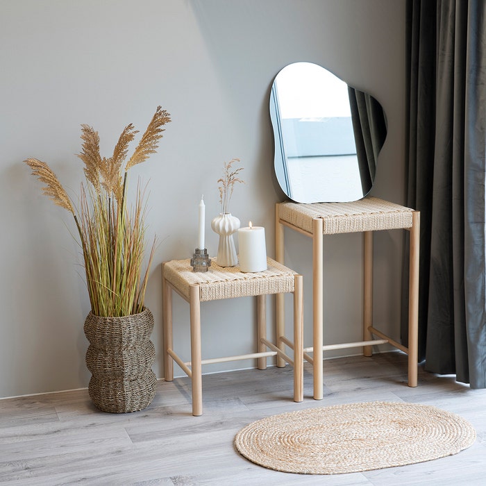 Pauline Sorghum kunstplant - 110 cm  - groot - nepplant - binnen
