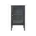 James cabinet metalen opbergkast zwart - 38 x 70 cm