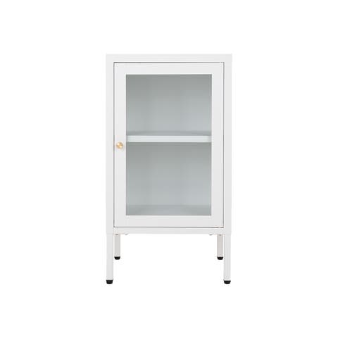 James cabinet metalen opbergkast wit - 38 x 70 cm