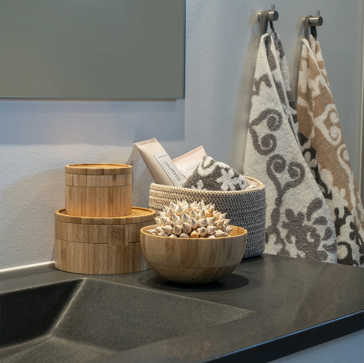 Carlijn katoenen manden beige - set van 3 - opbergmanden - mand - crème - set van 3