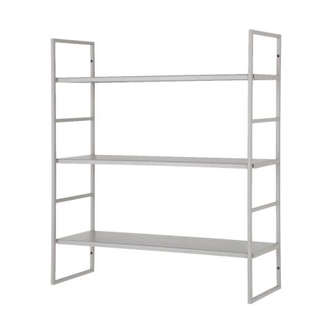 Sebas metalen wandrek lichtgrijs - 48 x 55 cm