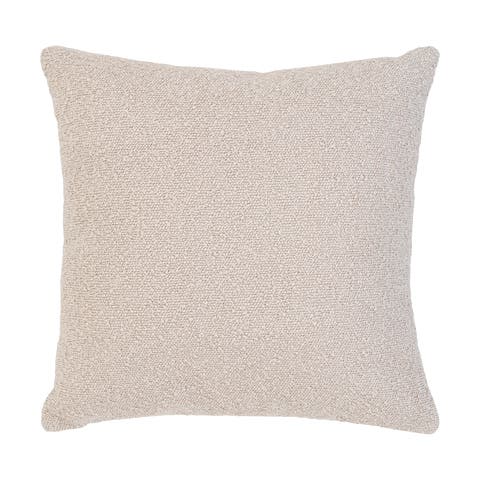 Molly bouclé sierkussen beige - 45 x 45 cm