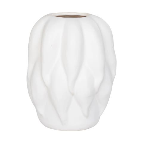 Harper vaas keramiek wit - Ø 19,5 cm