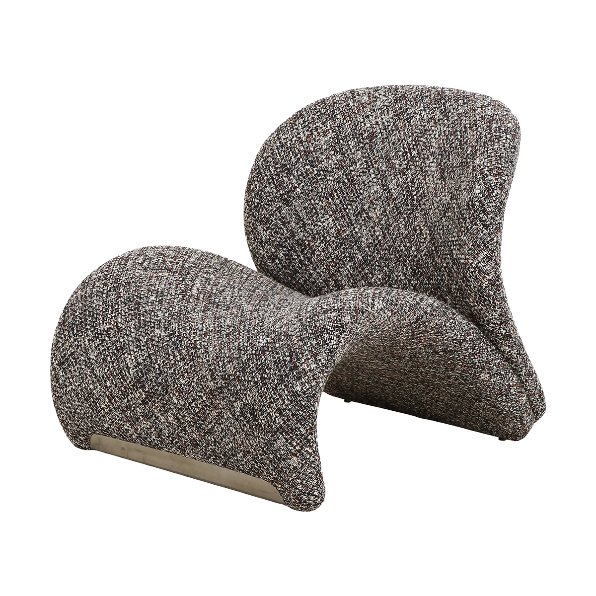 Gaia lounge fauteuil donkerbruin gemêleerd