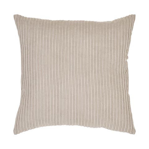 Mabel ribstof sierkussen beige - 45 x 45 cm
