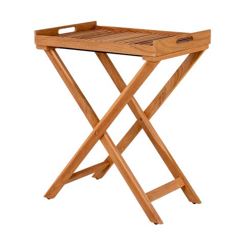 Celeste houten bijzettafel naturel - 60 x 40 cm