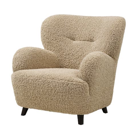 Marley fauteuil teddy lichtbruin