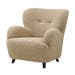Marley fauteuil teddy lichtbruin