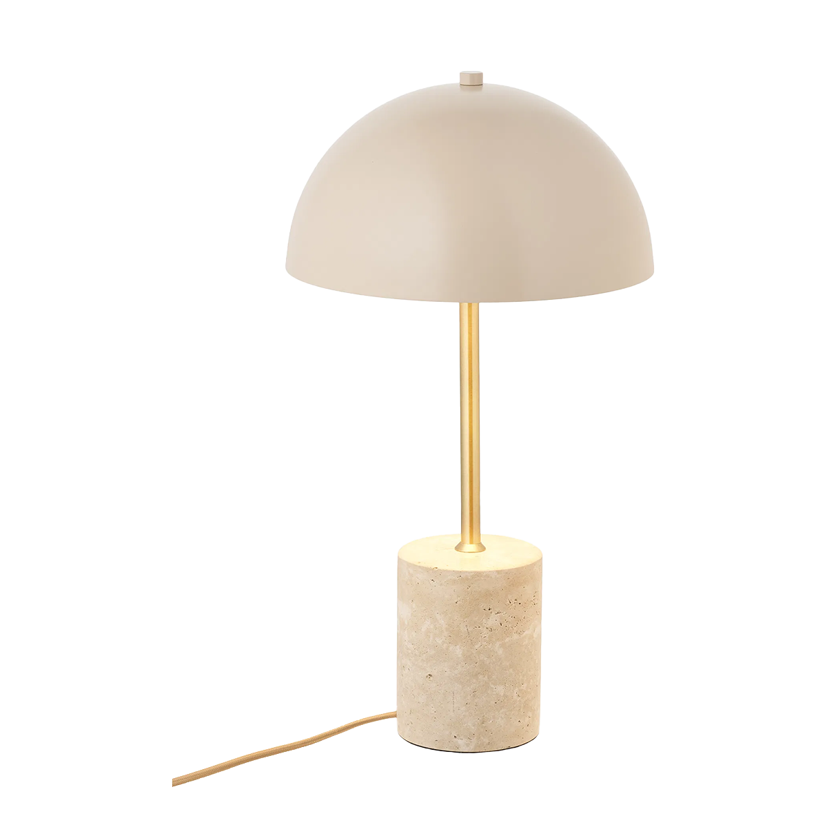 Artichok Lily marmer tafel lamp zand - Ø 25 x 45 cm