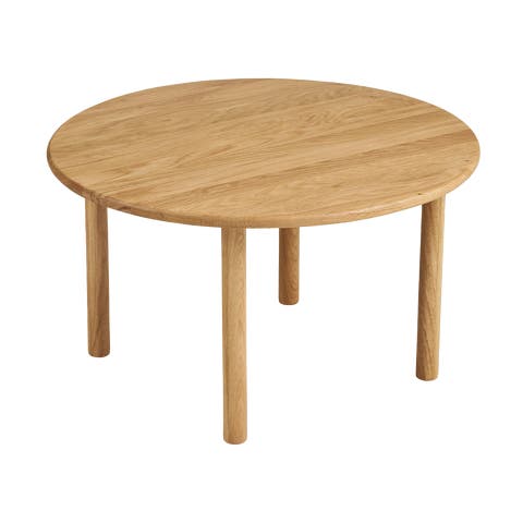 Joëlle ronde eikenhouten salontafel naturel - Ø 70 x 40 cm