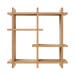 Sien houten wandkast naturel - 40 x 40 cm