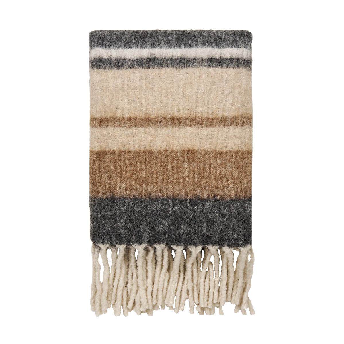 Artichok Bobbie plaid zwart/bruin - 170 x 130 cm